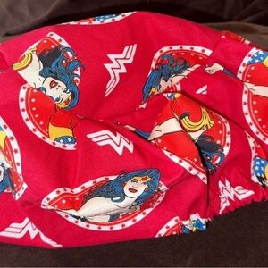 Red Wonder Woman Nurse Scrub Hat